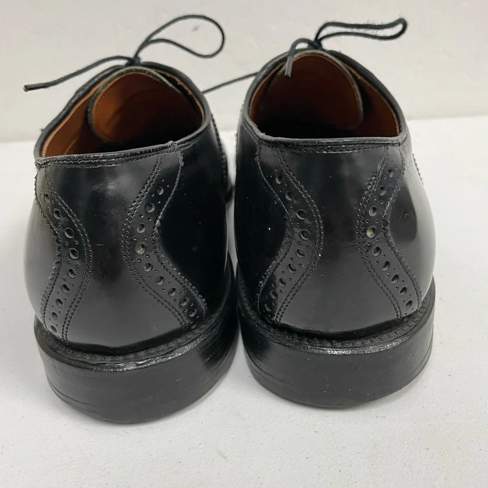 ALLEN EDMONDS Made in USA  Saddle Polo Derby Shoe in‎ Black Size 12 EEE $425